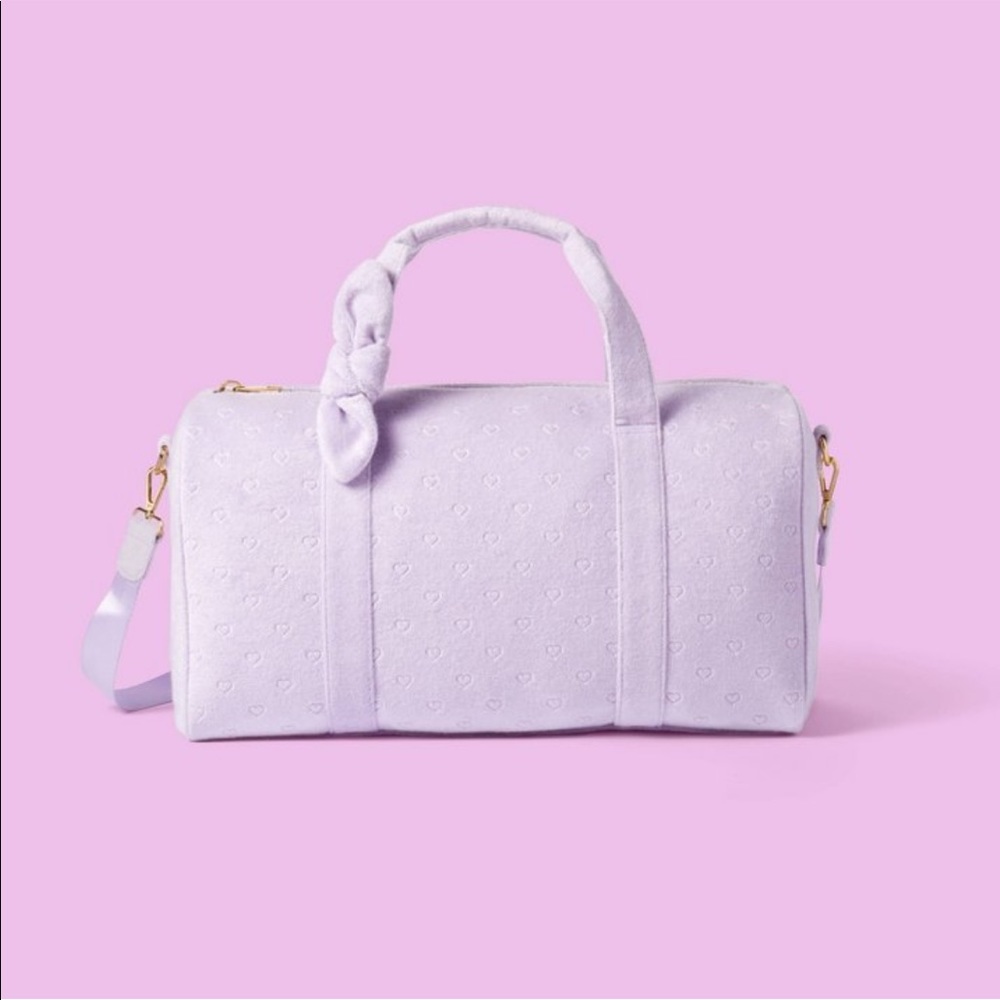 💜 Stoney Clover Lane x Target Light Purple Mini Hearts Duffel Bag 💜